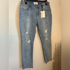 NWT- Evidant Anthropologie Verona Skinny Ankle Light Wash Jeans Size 29